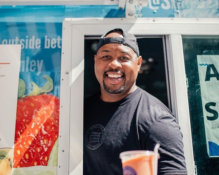 Keon at the food truck